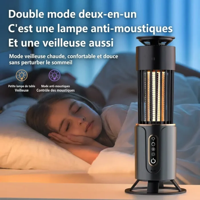 Lampe UV anti moustique USB répulsif insectes