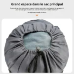Sac à dos de randonnée imperméable 65L avec housse de pluie