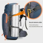 Sac à dos de randonnée imperméable 65L avec housse de pluie