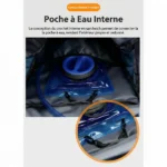 Sac à dos de randonnée imperméable 65L avec housse de pluie