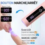 Lampe UV de séchage pour Ongles de poche rechargeable USB