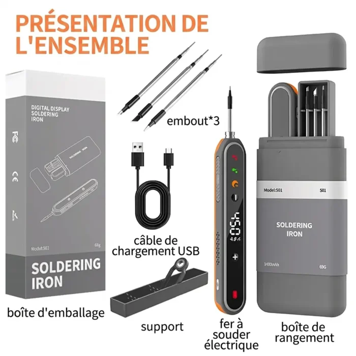 Kit de Fer a Souder numérique USB-C intelligent