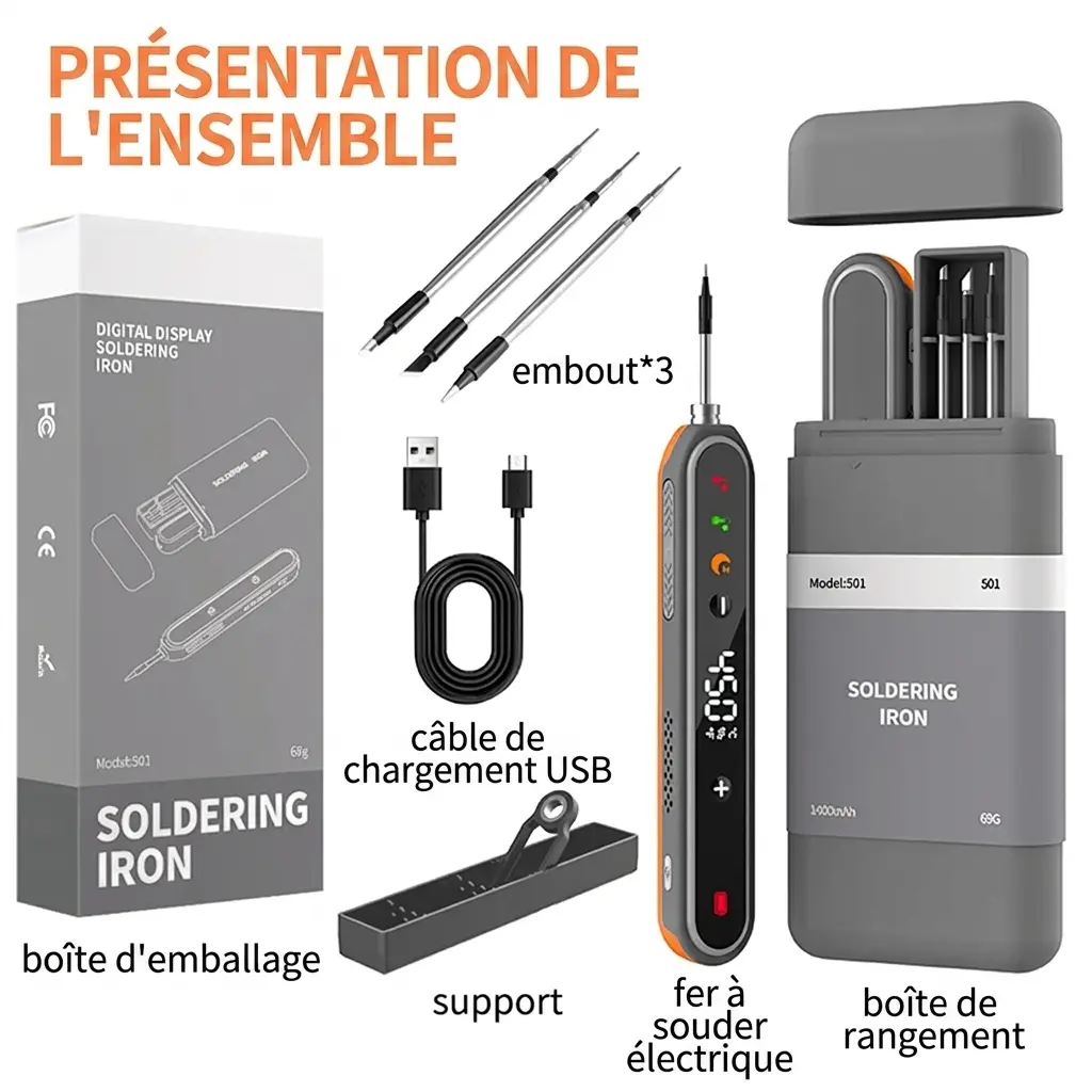 Kit de Fer a Souder numérique USB-C intelligent
