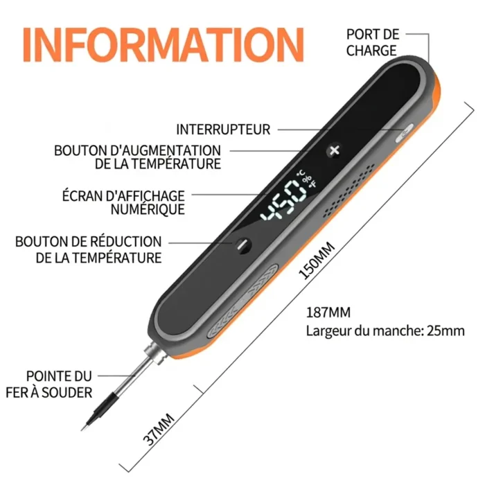 Kit de Fer a Souder numérique USB-C intelligent
