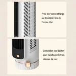 Ventilateur Tour Portable rechargeable USB silencieux