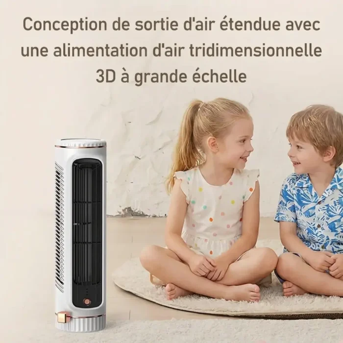 Ventilateur Tour Portable rechargeable USB silencieux