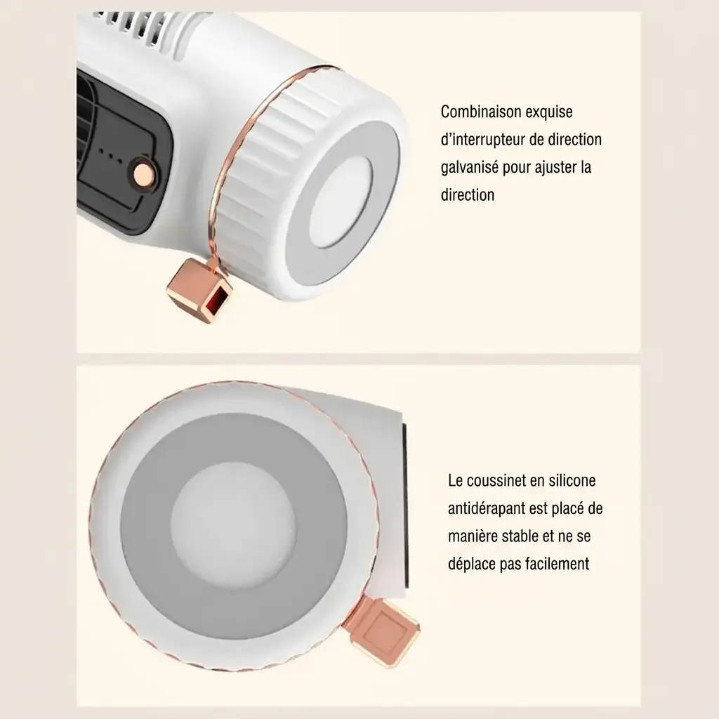 Ventilateur Tour Portable rechargeable USB silencieux