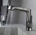 Robinet De Salle De Bain Avec Douchette Rotatif Et Rétractable