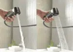 Robinet De Salle De Bain Avec Douchette Rotatif Et Rétractable
