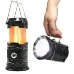 Lanterne De Camping 3-en-1 - Lampe De Poche LED Effet Flamme