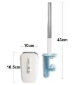 Brosse De Toilette En Silicone