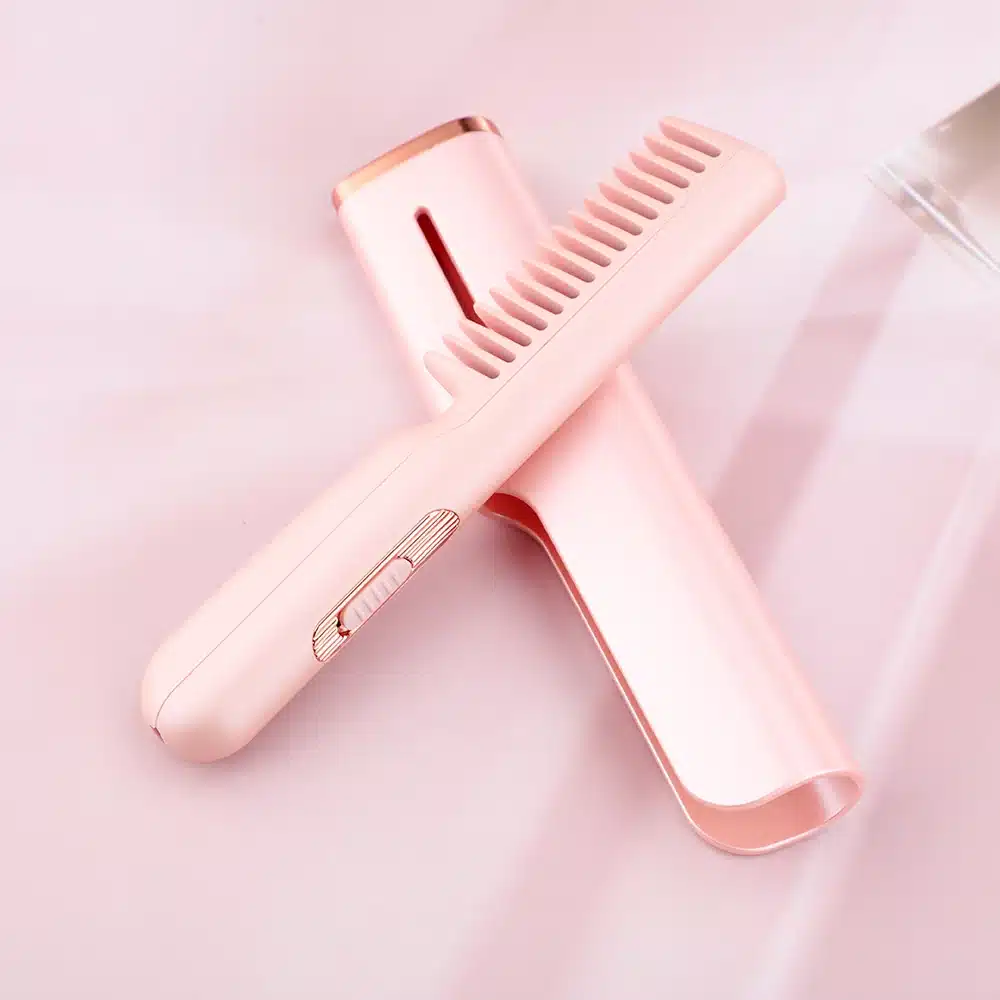 Peigne chauffant portable – Peigne électrique USB lisseur