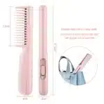 Peigne chauffant portable – Peigne électrique USB lisseur