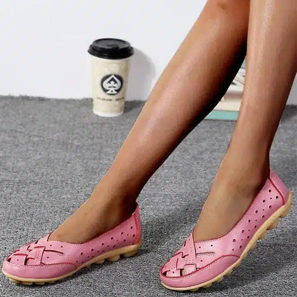 Ballerines En Cuir Confortables