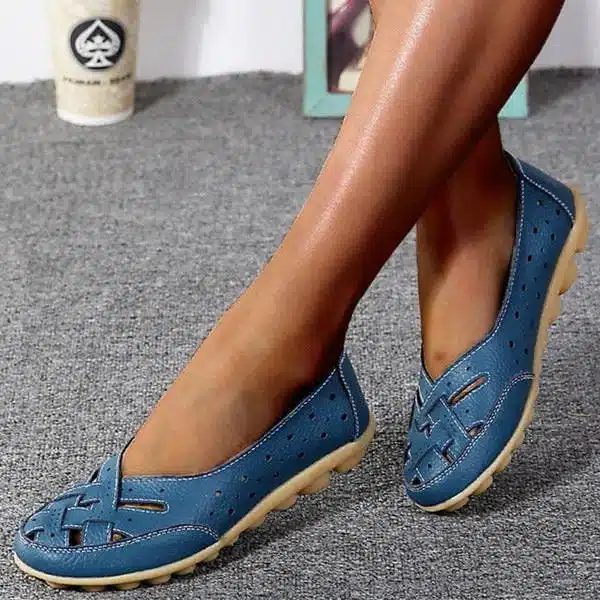 Ballerines En Cuir Confortables