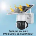 Caméra De Surveillance Extérieure Sans Fil Solaire