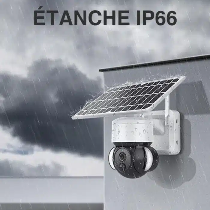 Caméra De Surveillance Extérieure Sans Fil Solaire