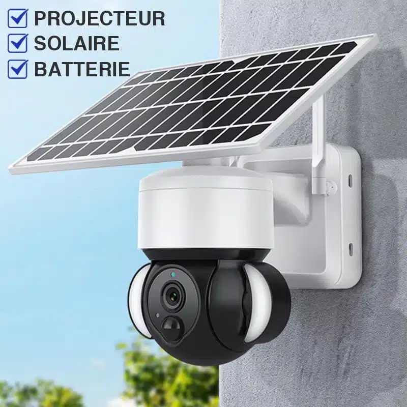 Caméra De Surveillance Extérieure Sans Fil Solaire