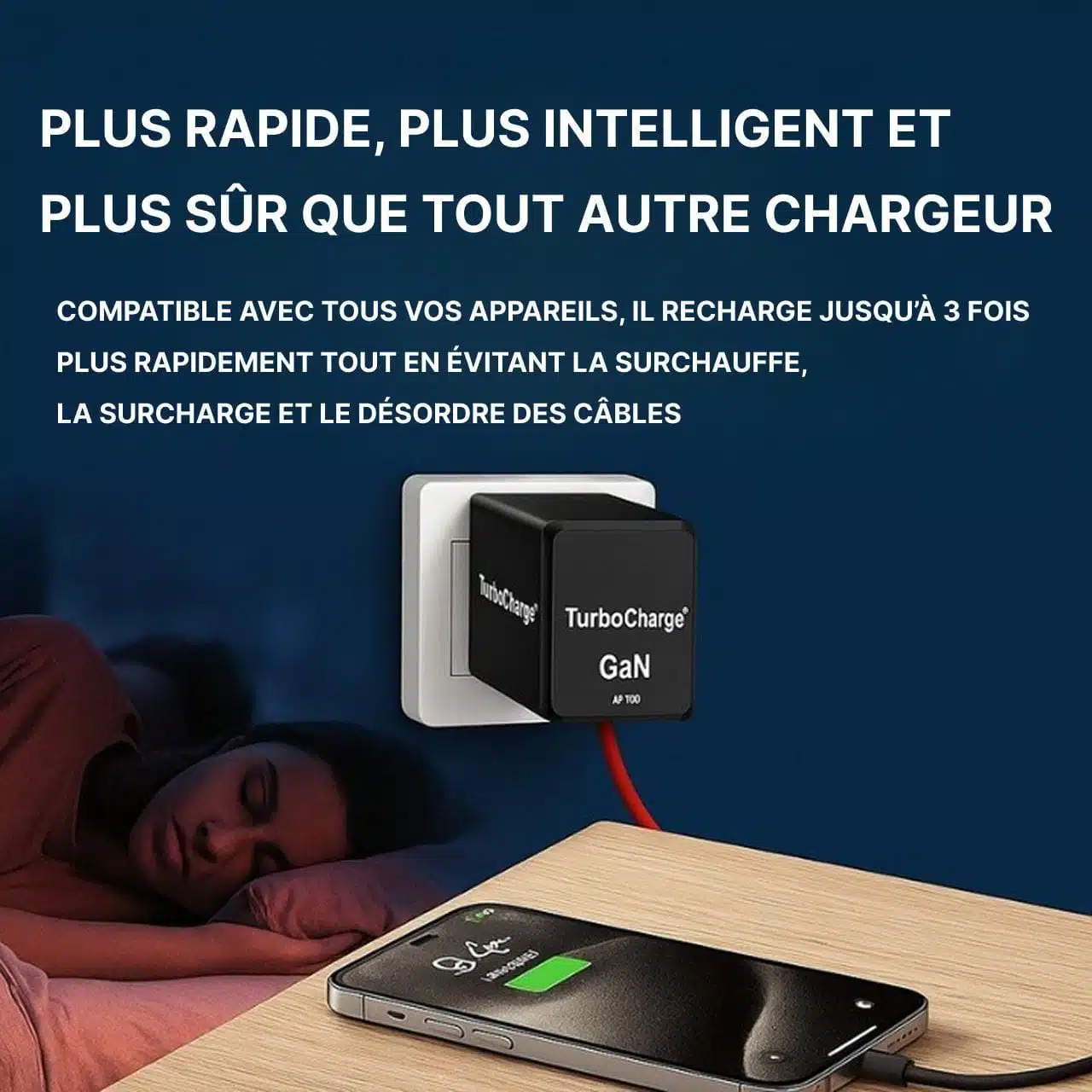 Chargeur Rapide 120W Pour Iphone - Samsung - Ipad - Apple