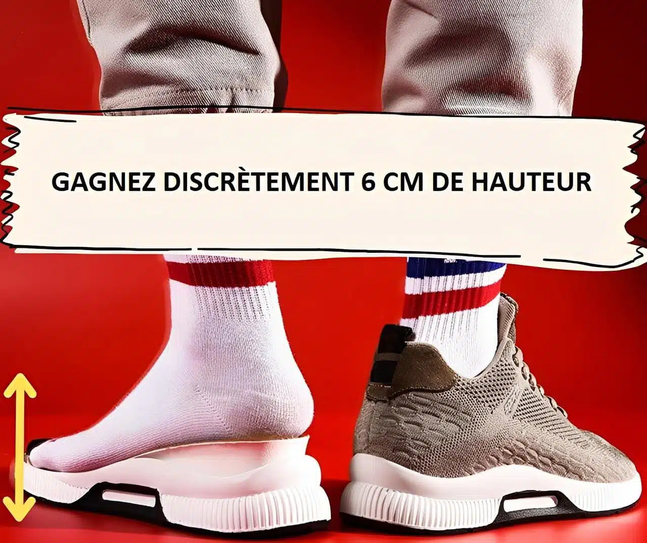 Chaussures Réhausssantes Homme +6 cm
