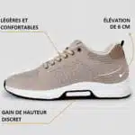 Chaussures Réhausssantes Homme +6 cm
