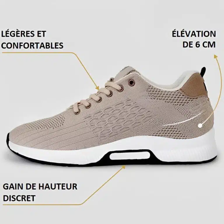 Chaussures Réhausssantes Homme +6 cm