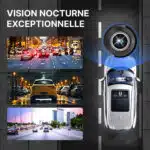 Dashcam Voiture 360° - Caméra Embarquée Avant Et Arrière