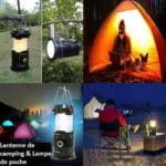 Lanterne De Camping 3-en-1 - Lampe De Poche LED Effet Flamme