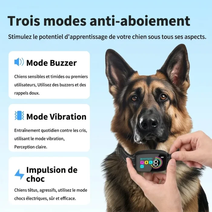 Collier Anti Aboiement Intelligent Autonome