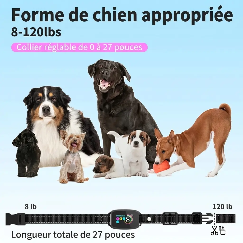Collier Anti Aboiement Intelligent Autonome