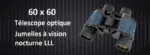 Jumelles Professionnelles 60 x 60 Vision Nocturne 3000M HD