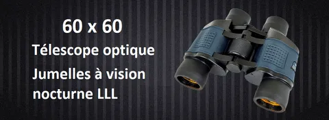 Jumelles Professionnelles 60 x 60 Vision Nocturne 3000M HD