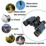 Jumelles Professionnelles 60 x 60 Vision Nocturne 3000M HD