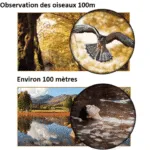 Jumelles Professionnelles 60 x 60 Vision Nocturne 3000M HD
