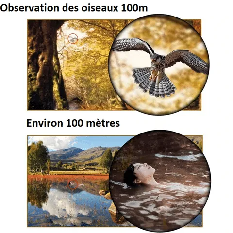 Jumelles Professionnelles 60 x 60 Vision Nocturne 3000M HD