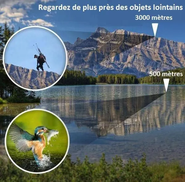 Jumelles Professionnelles 60 x 60 Vision Nocturne 3000M HD