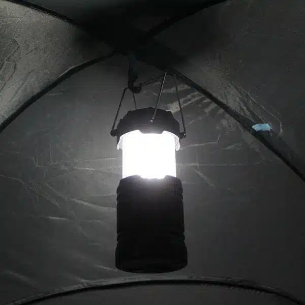Lanterne De Camping 3-en-1 - Lampe De Poche LED Effet Flamme