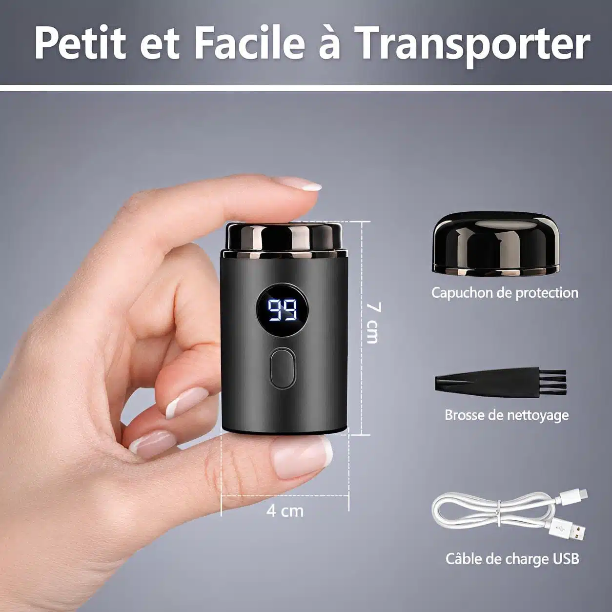 Mini Rasoir Électrique Homme Professionnel