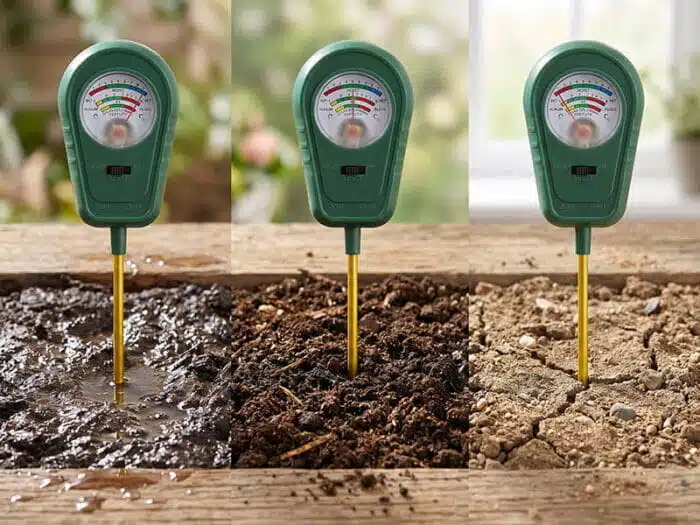Testeur De Sol Pour Plantes 3-en-1 - Humidité - PH - Nutriments