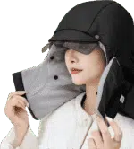 Cagoule Hiver 4-en-1 - Bonnet, Masque et Lunettes Intégrés