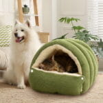 Panier Pour Chat Et Chien Chauffant En Forme De Niche