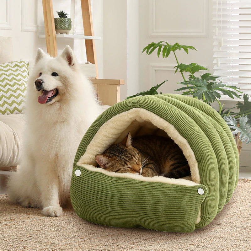 Panier Pour Chat Et Chien Chauffant En Forme De Niche