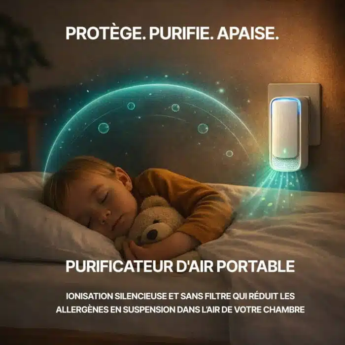 Purificateur D'Air Ioniseur Portable Sans Filtre