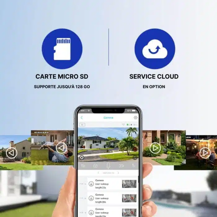 Caméra De Surveillance Extérieure Sans Fil Solaire