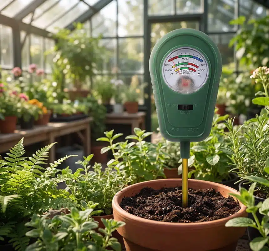Testeur De Sol Pour Plantes 3-en-1 - Humidité - PH - Nutriments