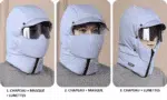 Cagoule Hiver 4-en-1 - Bonnet, Masque et Lunettes Intégrés