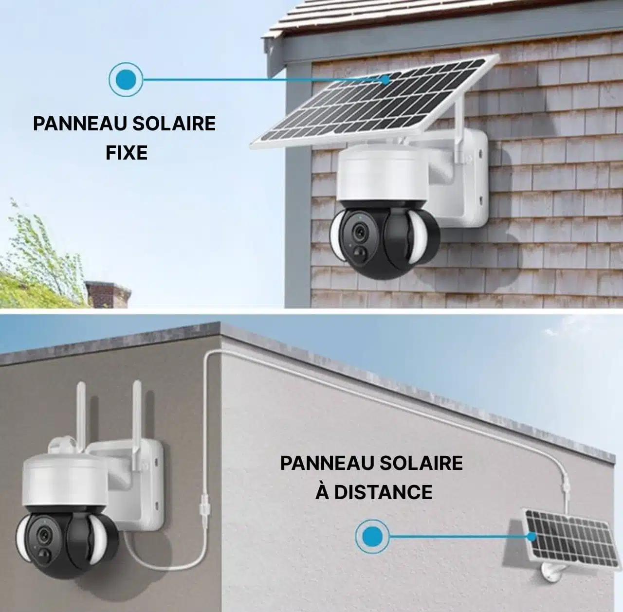 Caméra De Surveillance Extérieure Sans Fil Solaire