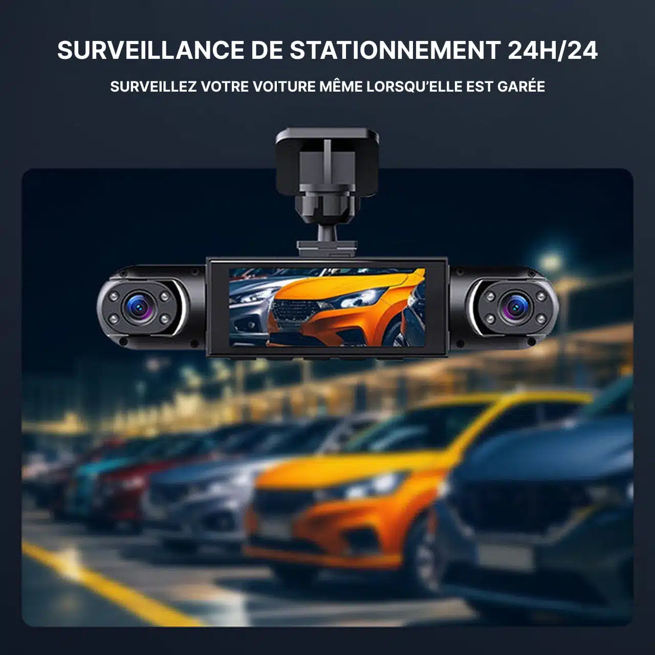 Dashcam Voiture 360° - Caméra Embarquée Avant Et Arrière