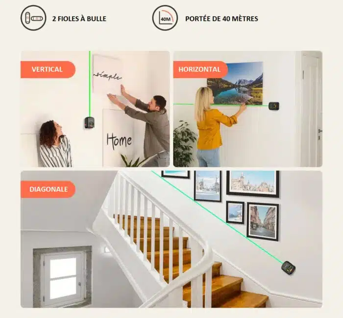 Niveau Laser Auto-Nivelant