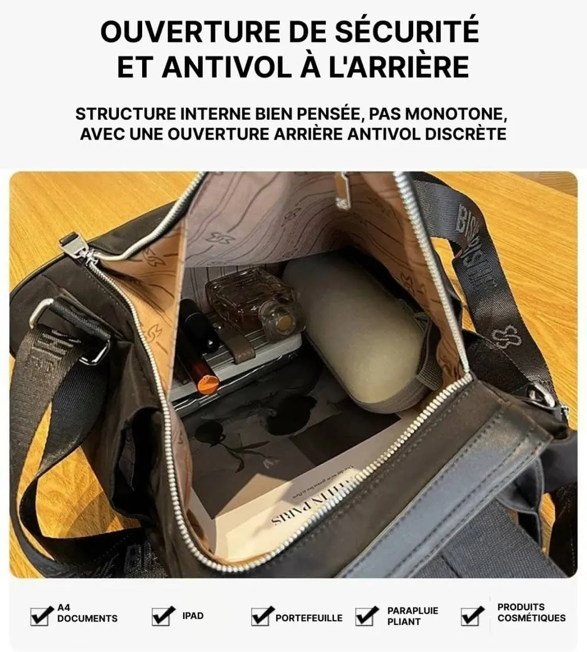 Sac à Dos Antivol Femme Élégant